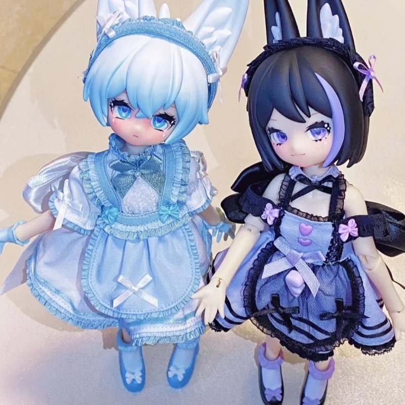 

Ufdoll Tea Drink Series Blind Box Movable Bjd 6 Points Dress Up Dolls Kawaii Cartoon Toys Collectible Cute Model Children Gifts