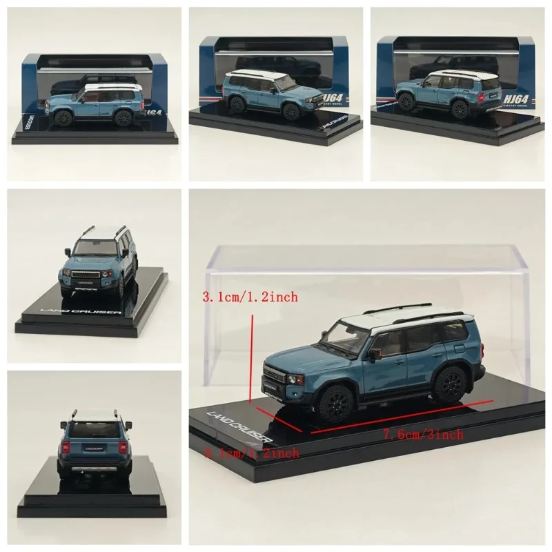 Hobby Japan 1/64 Toyota Land Cruiser LC250 (LHD) Simulation alloy car model, Boys' toy, Adult collectible ornament.