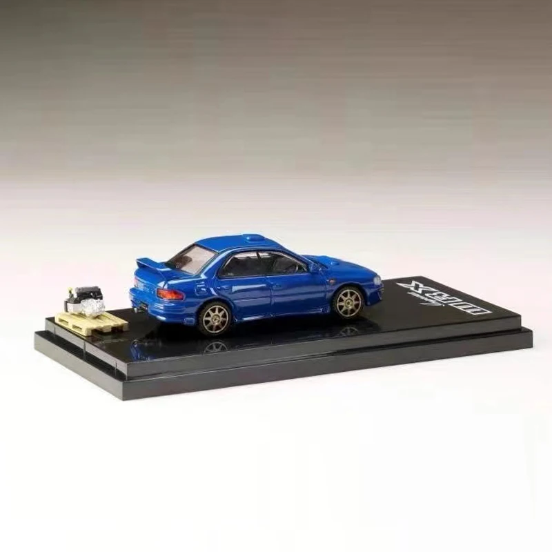 Hobby Japan 1:64 Model Car Suba Impreza Ver1.0 (GC8) WRX STi Version II -Sports Blue & White