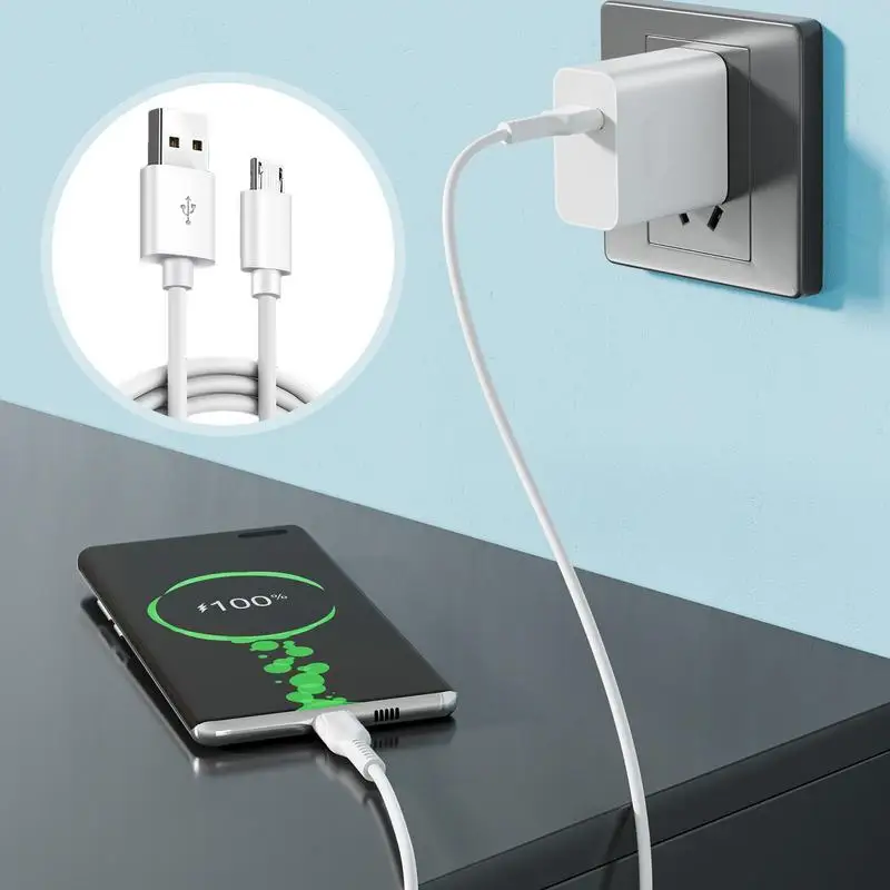 Charger USB B 3A Fast Charging Speed Data Wire USB 2.0 High-Speed Charging Cable 480 Mbps Transfer Speed Data Cable For Phone