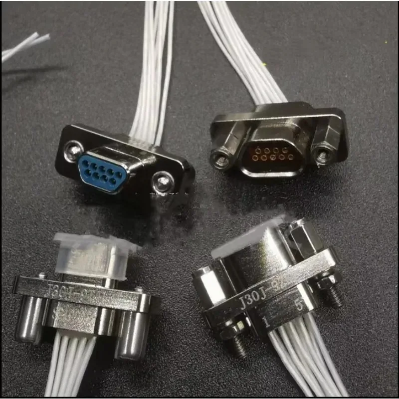 Industrial Rectangular Connector J30J-9TJL J30J-9ZKP J30J-9ZKW-J Male Female Plug Socket Elbow Aviation
