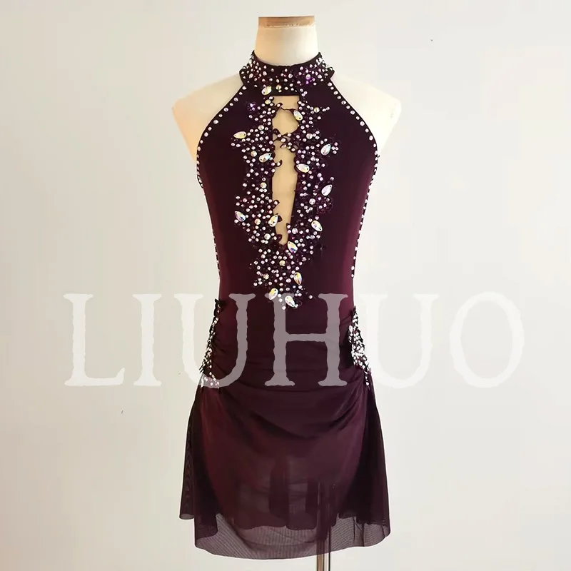 LIUHUO Lyrical Dancing Dress for Performance Color Pole Skirt Factory Customize JC351