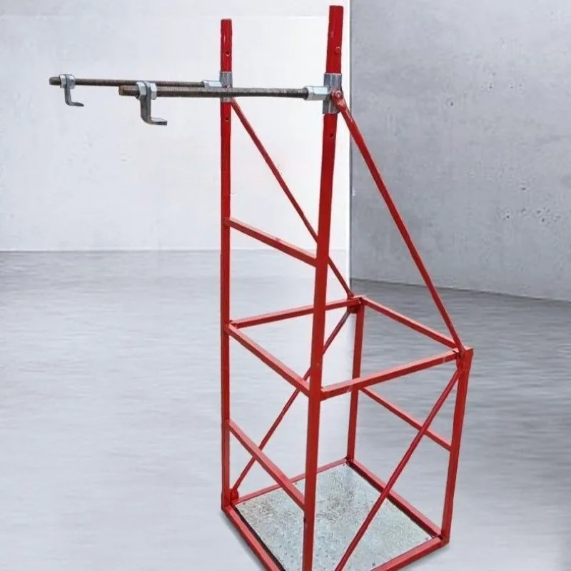 High Altitude Suspended Basket Steel Structure Working Cage Outdoor Wall Construction Frame For Building Installation
