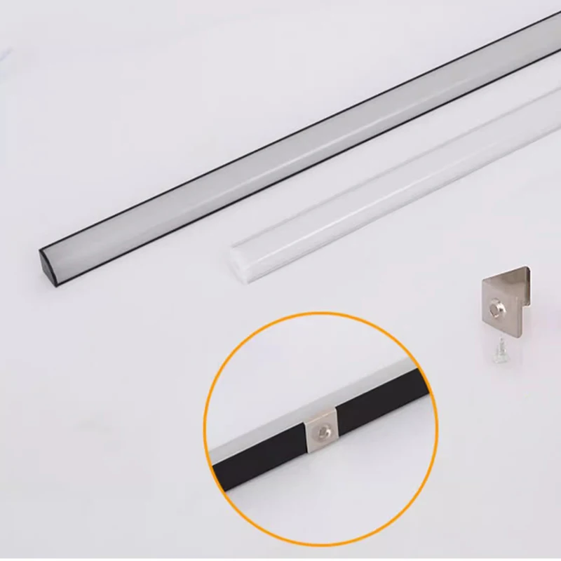 50Cm Ultra Fine Led Aluminum Channel Diffuser V/u/yw Shaped Cabinet Light Bar Study Wardrobe Light Indoor Decorative Line Light