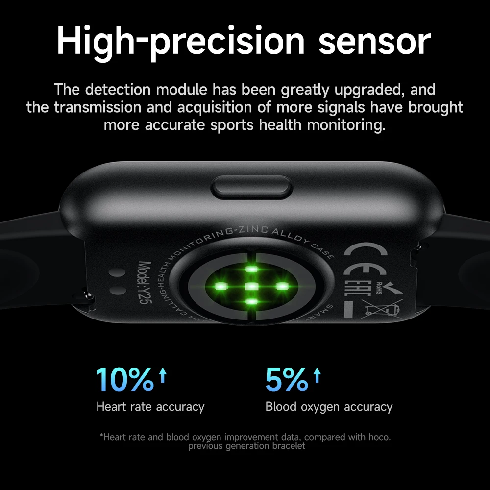 HOCO Y25 1.47inch TFT Touch Screen Smart Watch Support Sleep Monitoring Custom Dial Bluetooth 5.3 Sports Watch IP68 Waterproof view 6