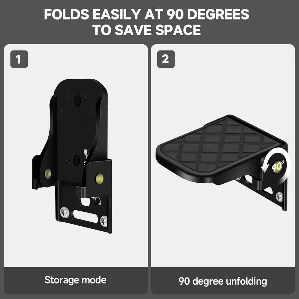 2PCS/Set Folding Truck Bed Step Anti-Slip For Boat Trailer Bumper Pickup Truck Tailgate Ladder Campers RV Exterior Accessories