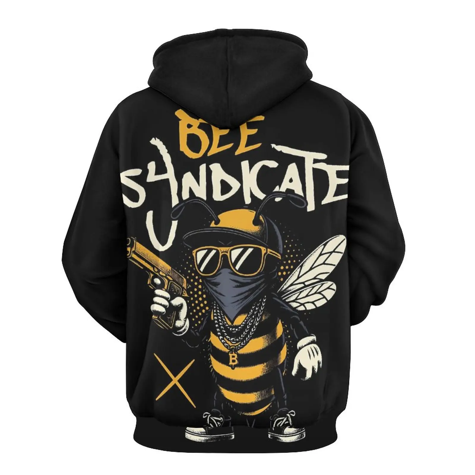 Cool Animal Honeybee 3D Printing New Hoodies Men Bees Graphic Sweatshirts Kid Fashion Funny Pullovers Winter Vintage Clothes