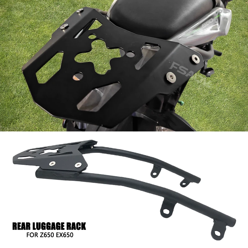 

Z650 Motorcycle Rear Luggage Rack Carrier Support Shelf Holder Trunk Bracket For KAWASAKI For Ninja 650 EX650 Z 650 2017-2023