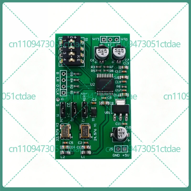 1-5pcs For AUX Analog To I2S Digital Conversion Board Dual Channel 24Bit ADC High Precision Audio Collection DIY Accessory