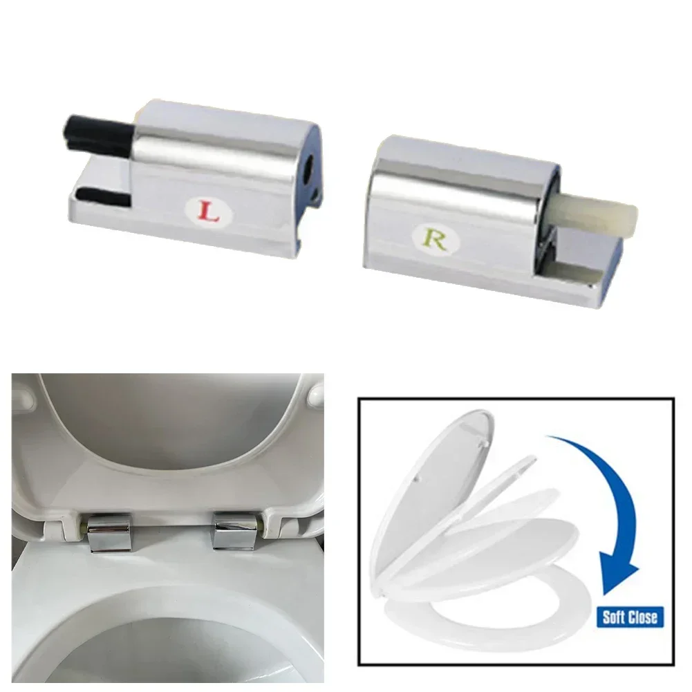 Toilet Soft Close Hinges Seat Hinge Replacement Traditional & Contemporary Toilet Lid Hinges Fixing Connector Parts NEW