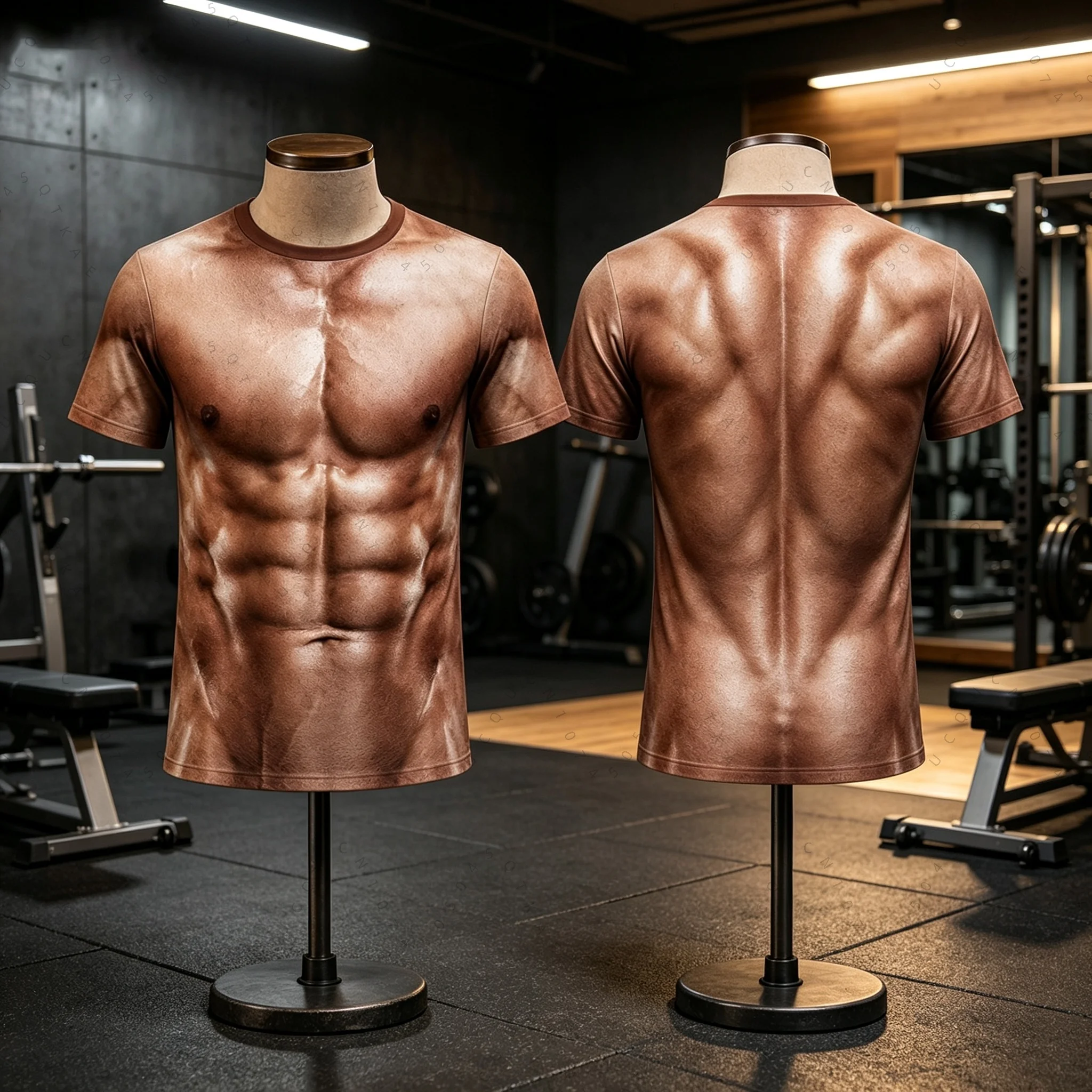 Unisex Fun Muscle 3d Print T-Shirt For Men Women Summer Fashion Leisure Fitness Fitness Goals Running Simulation Hiking T-Shirt