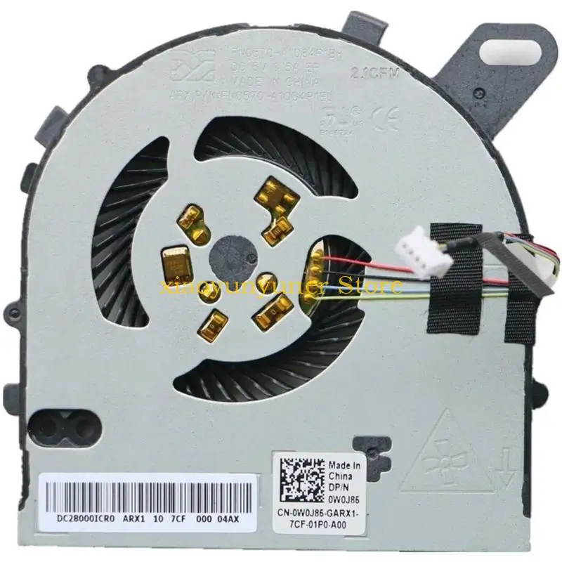 

P9JB Original Laptop CPU Cooling Fan For Dell Inspiron 7560 V5468 V5568 P61F DC5V 0.5A 4pin 4-wires Laptop Cooler Fan