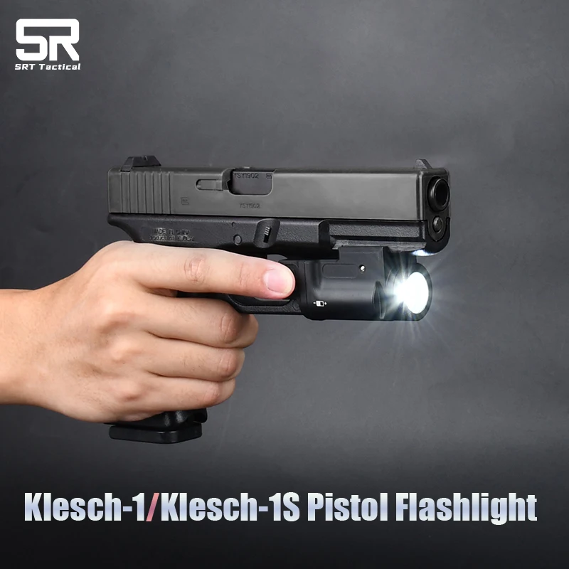 

Tactical Zenitoc KELSCH-1 Metal Pistol Scout Light KLESH-1S Pistol Flashlight Glock Gun Weapon Lamp K-1 K-1S Fit 20mm Rail