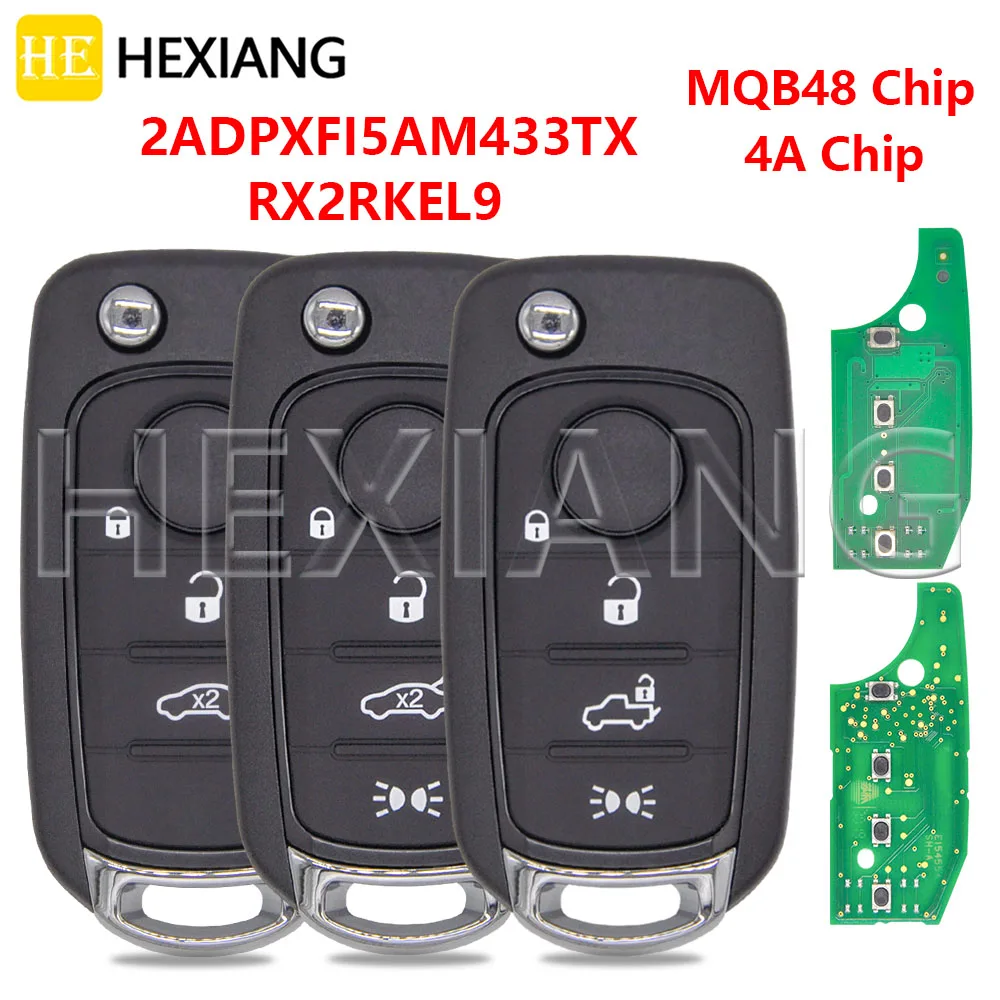 HE FI5FM433TX MQB48 4A Original 433MHz PCB Flip SIP22 Car Remote Control Key 2ADPXFI5AM433TX For Fiat 500X Tipo Crono Egea Toro