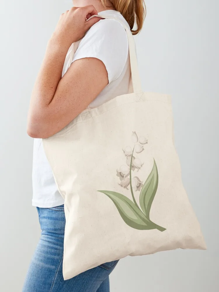 Lily of the Valley vector Tote Bag shoping bag free delivery bags cloth bag woman personalized tote