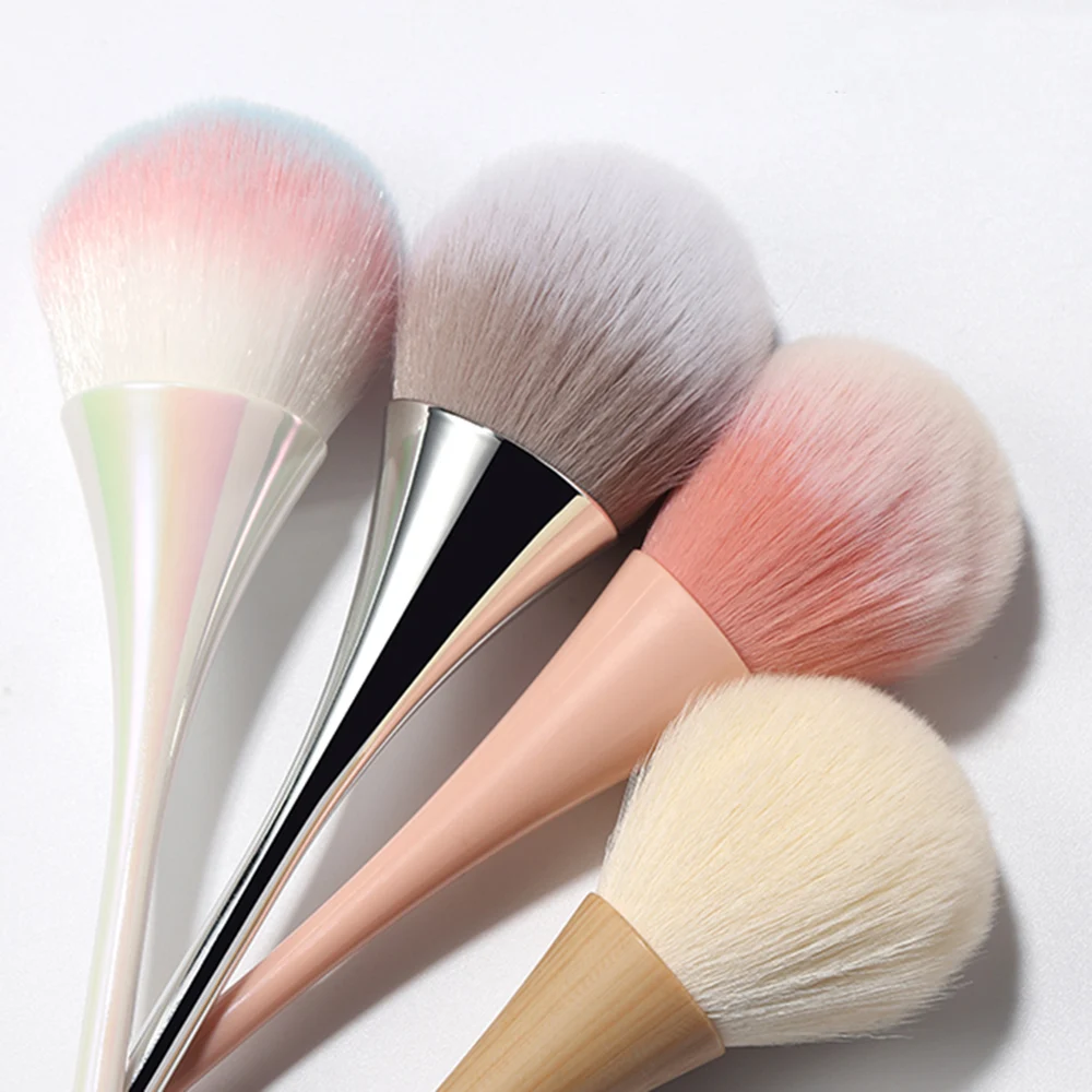 

Rose Gold Powder Blush Brush Nail Dust Clean Brush Professional Make Up Brush Large Soft Nail Art Cleaner Powder Remover Tool