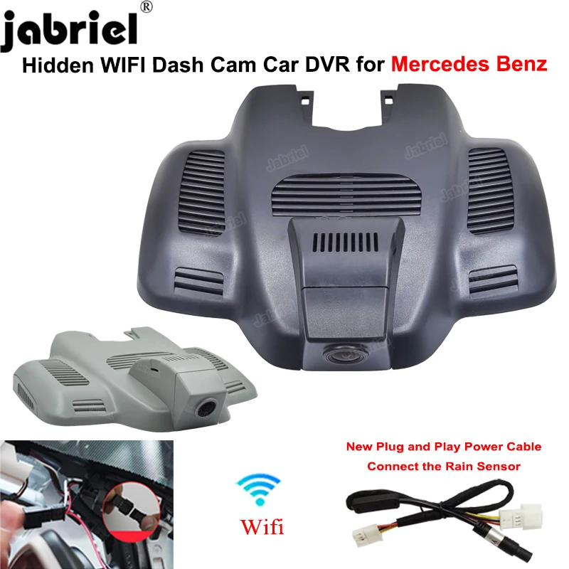 Jabriel 1080P Wifi Dash Cam for Mercedes Benz E Class w213 for Mercedes Benz C Class w205 s205 for Mercedes Benz AMG GT 50 53 63