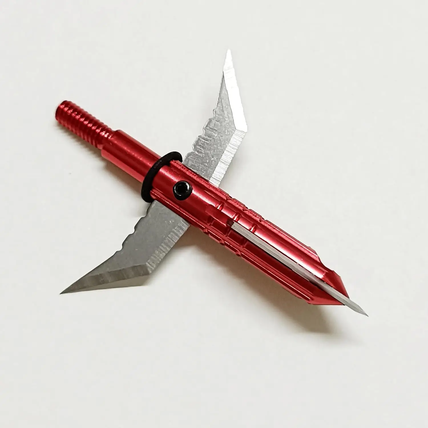 12pcs Hunting Broadheads 85 Grain Archery Broadheads 3-Blade Hunting Hybrid Mechanical Archery Tip 1.7