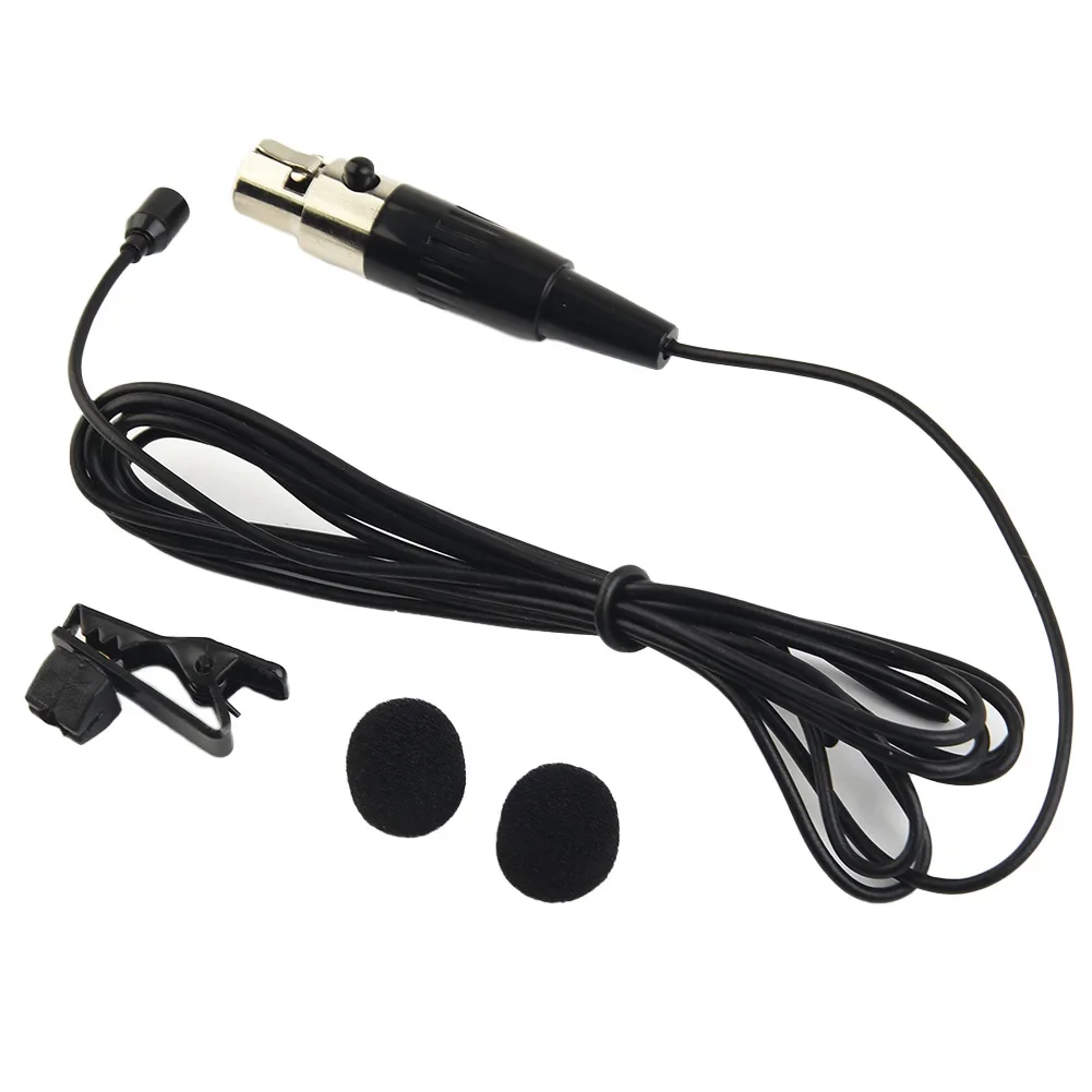 Brand New Lavalier Mic Microphone Set Compact Connector Flexibility For System Hand-free Metal Clip Miniature
