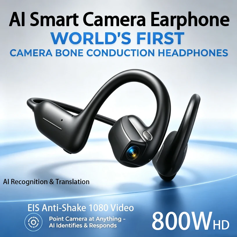 Nouveaux écouteurs intelligents 2026, effets sonores dynamiques, musique, appels HD Bluetooth, caméra intelligente 800W, traduction en temps réel, écouteurs intelligents