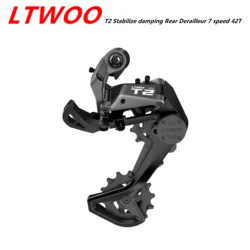 NEW! LTWOO T2 1x7 Speed Two Way Release Composite Plastic Shifter + Stabilize Damping Steel Rear Derailleur 7s