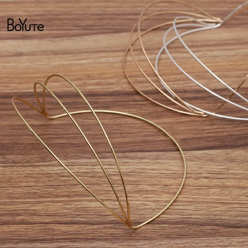 BoYuTe Custom Made (5 Pieces/Lot) 150*90*1.8MM Metal Iron Headband Crown Base Handmade Diy Tiara Jewelry Making Materials