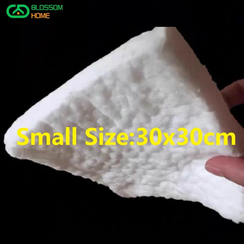 30X30Cm 10Mm Tebal 1500 ℃ Tahan Suhu Tinggi Bantalan Zirkonium Serat Keramik Selimut Katun Isolasi Tahan Api