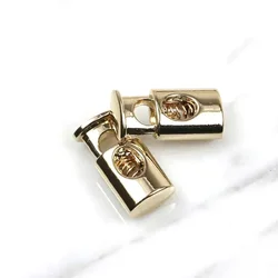 10Pcs/set Metal Cord Lock Clamp Spring Buckle Stopper Cord Ends Toggle Clip Shoelace Tightening Buckle Drawstring Accessories