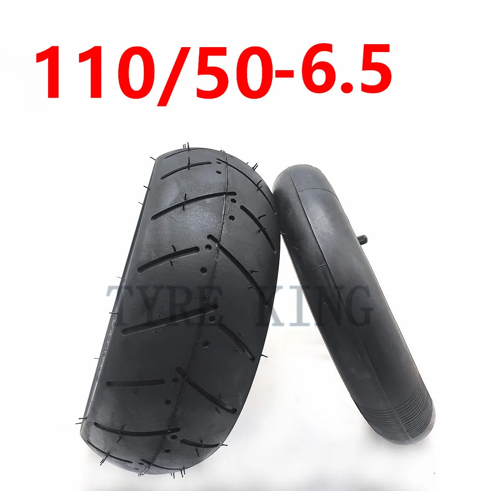 High Quality 90/65-6.5 Front Tire 110/50-6.5 Rear Tyre Inner Tube Bent Valve Fits 49cc Mini Dirt Bike E Scooter Mini Motor Parts