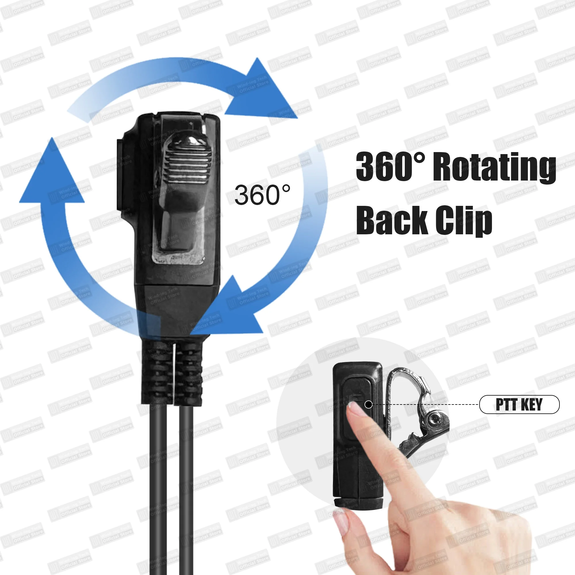 سماعة رأس لراديو ICOM IC-F22S مع ميكروفون PTT متوافقة مع ملحقات IC-V85 IC-V82 IC-F3002 IC-F4021 جهاز الاتصال اللاسلكي