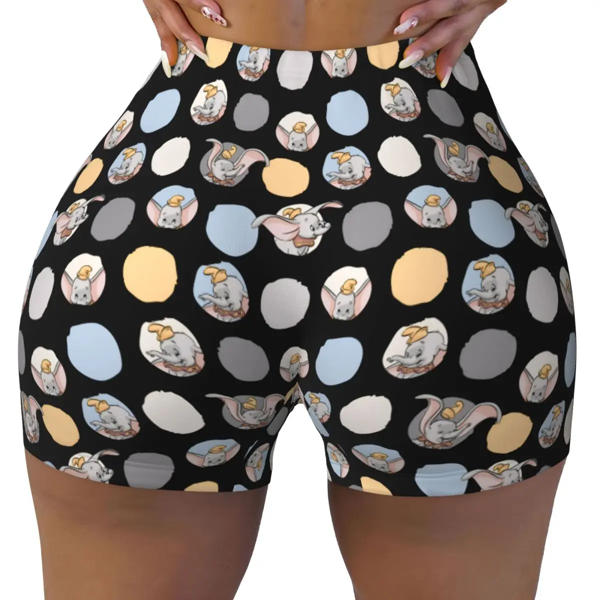 

Изготовленные на заказ шорты для бега и волейбола из фильма Дамбо, женские шорты для йоги с героями мультфильмов