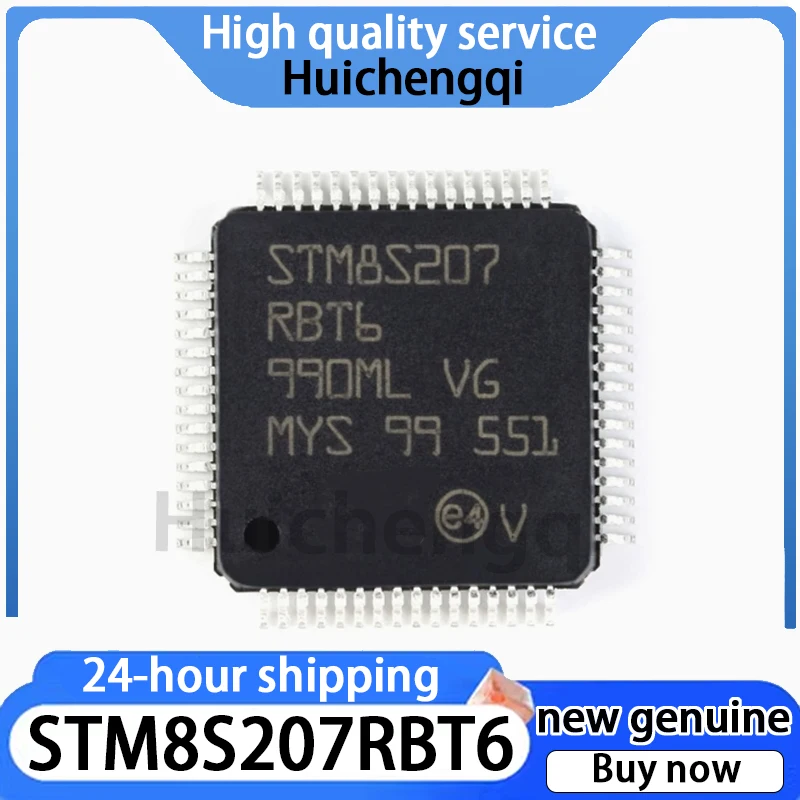 1PCS Original Genuine STM8S207RBT6 LQFP-64 24MHz/128KB Flash/8-bit Microcontroller MCU