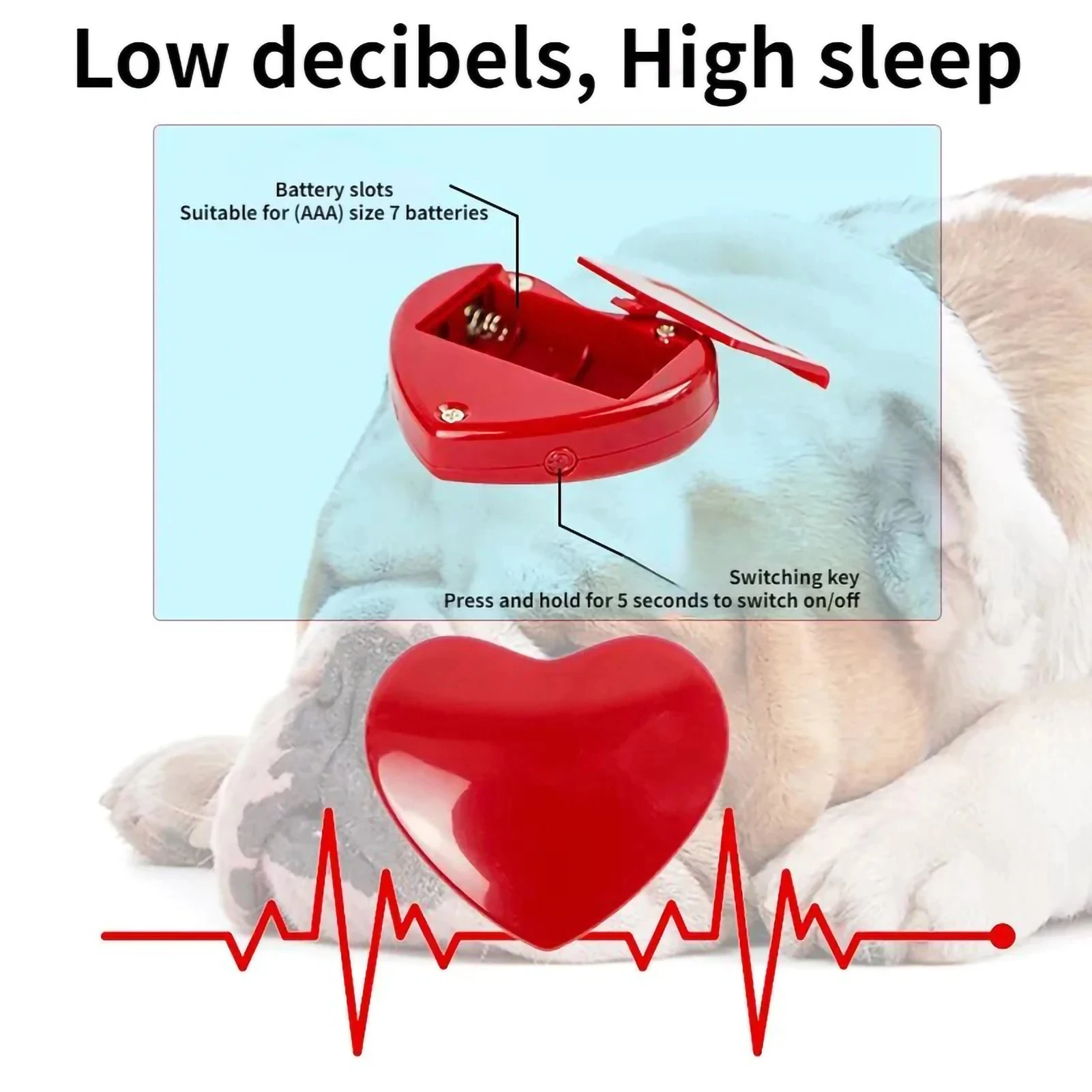 Pet Heartbeat Dog Anxiety Relief Plush Toy Pet Comfortable Behavioral Training Play Aid Tool Soft Plush Sleeping Buddy For Dog