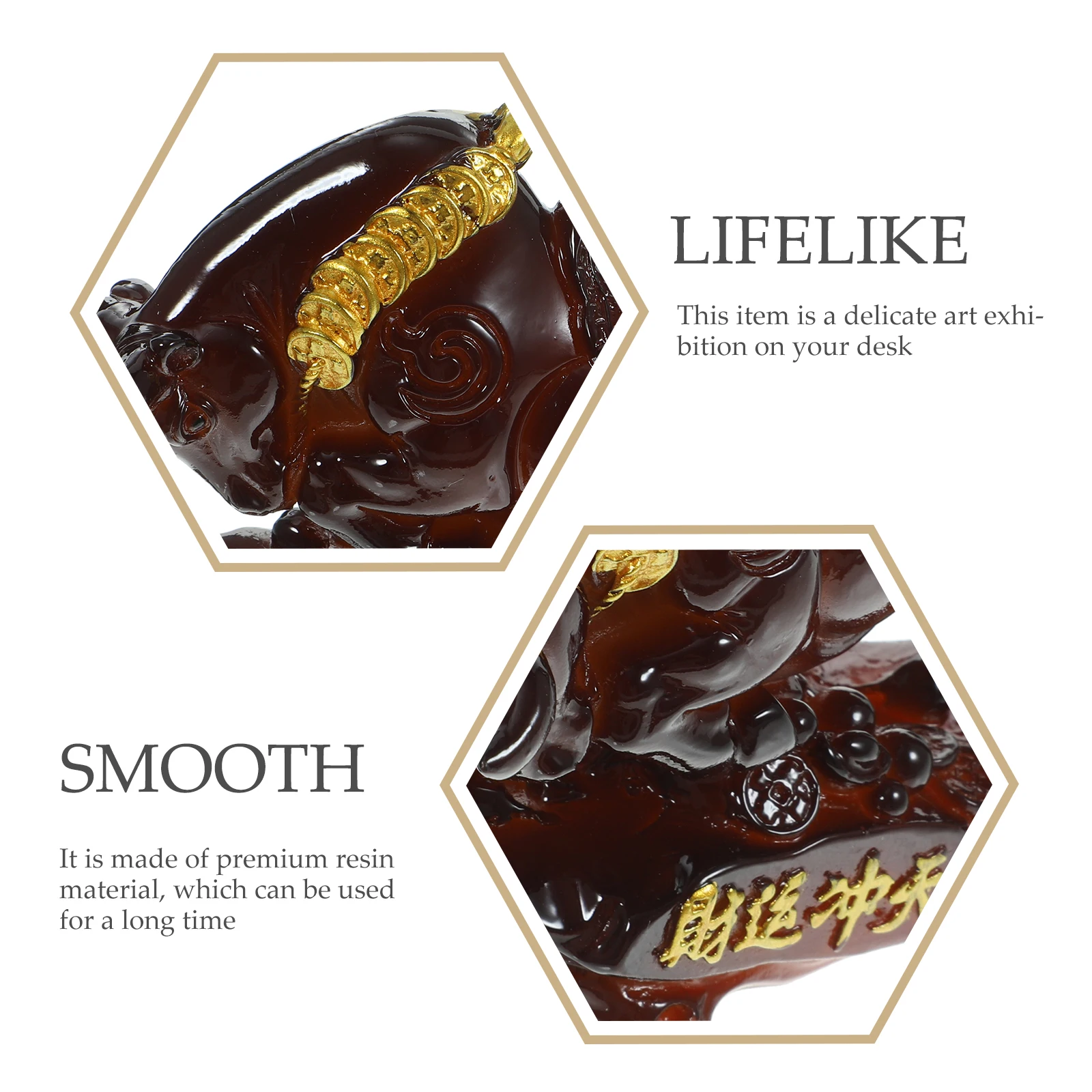 

1pc Creative Color Resin Cattle Ornament Desktop Tea Cattle Sculpture Sculpture Decorative Home Office Decor