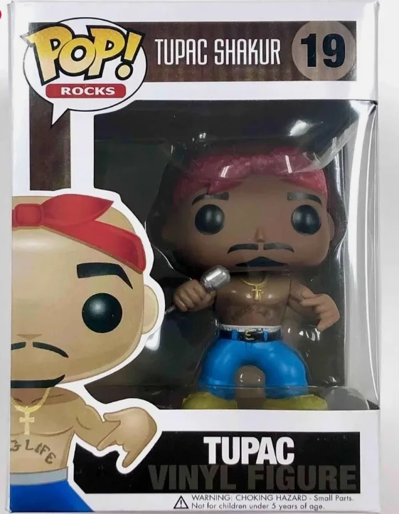 Funko pop nuovo arrivo Tupac Shakur 19 #158 # figura modello giocattoli per bambini regali di compleanno di natale