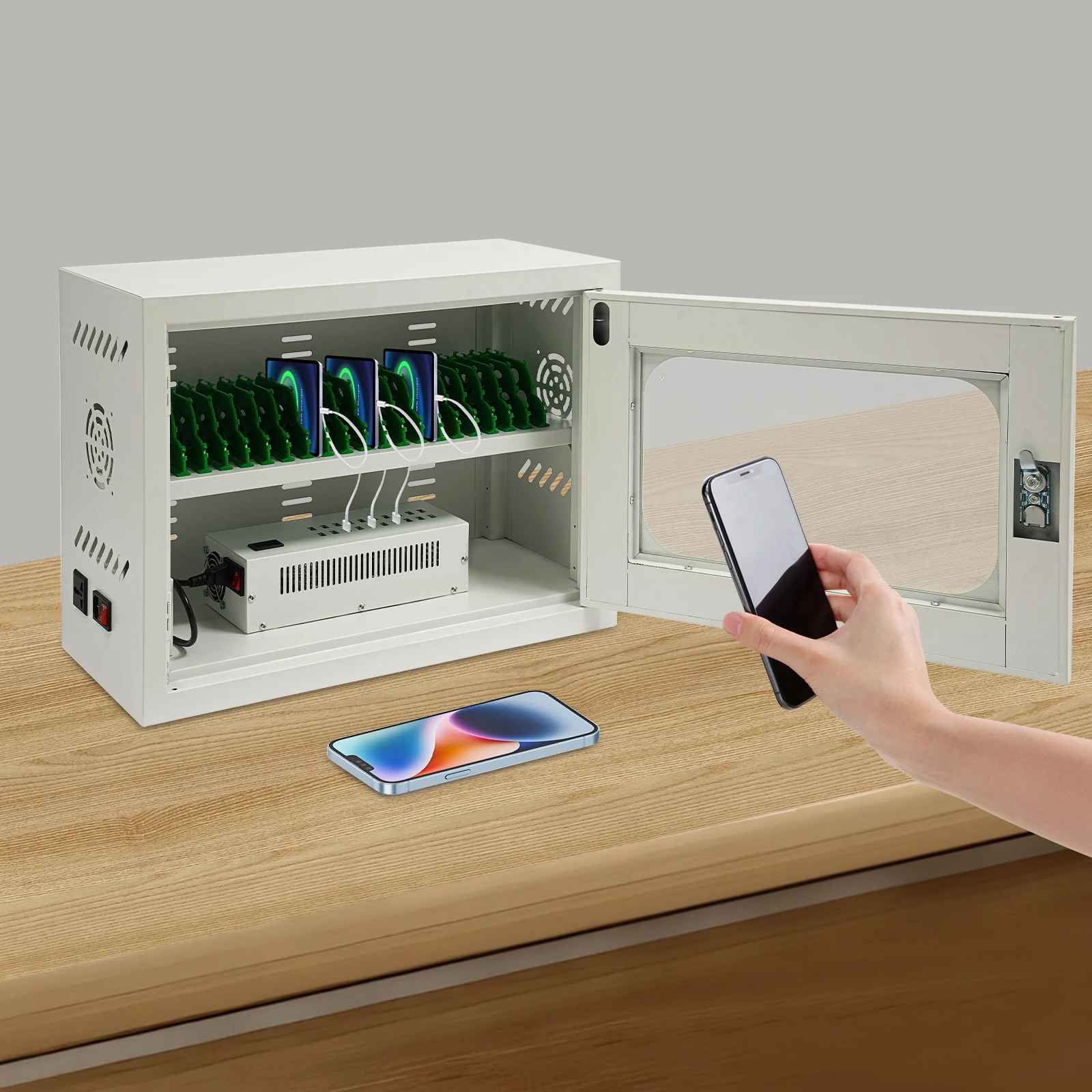 

400W USB Charging Station 60 Ports with Intelligent Protection, Multi Organizer Supports Fast for Hotel School Shopping Malls