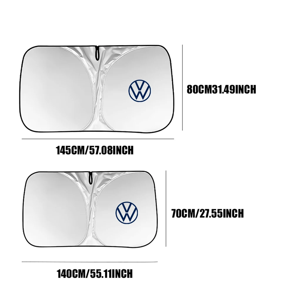 Car Windshield Sun Shade Visor UV Protection Shield For VW Golf Jetta Beetle CC EOS GTI R32 MK4 golf 4 motion MTM Blue Motion