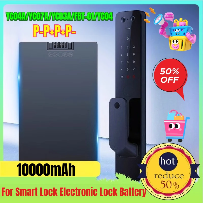 

YC04A/YC07A/YC03A/FBT-01/YC04 P-P+P+P- for Smart Lock Electronic Lock Door Lock Password Lock Lithium Battery