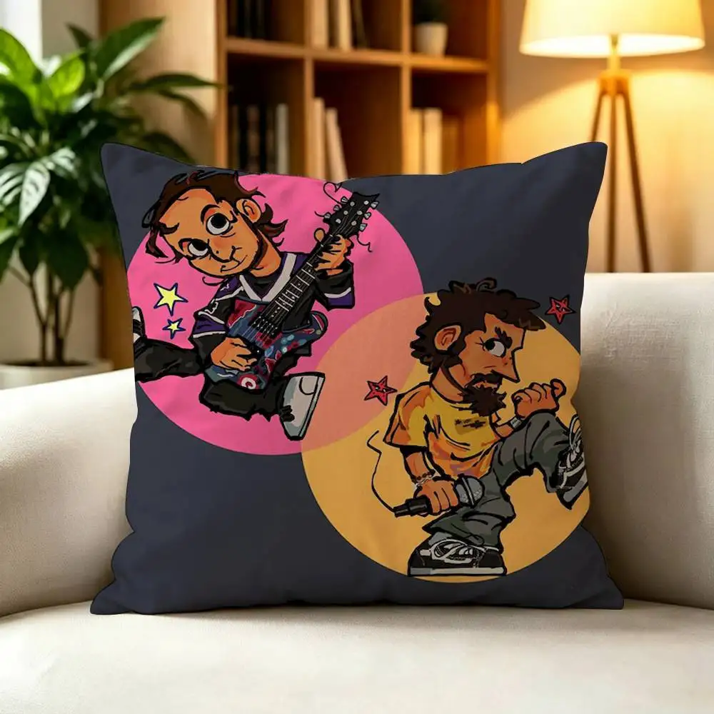 S-System of A D-Down  Square Pillow Case Multi Sizes For Car Home Bedroom Decor Custom Valentine Gifts
