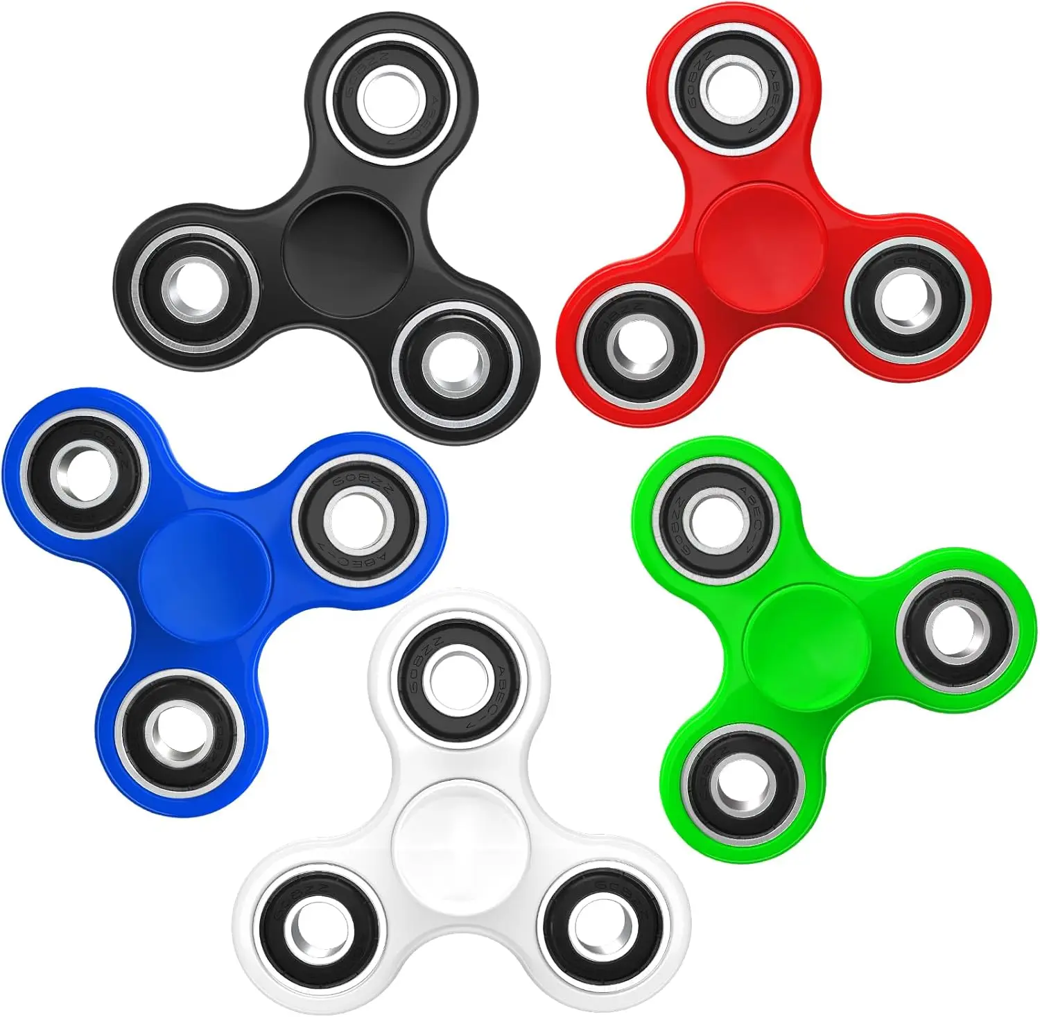 Fidget Spinners Toys Paquete de 5, Paquete sensorial de Fidget de mano a granel, Juguetes de ansiedad Reductor de alivio del estrés, Favores de fiesta