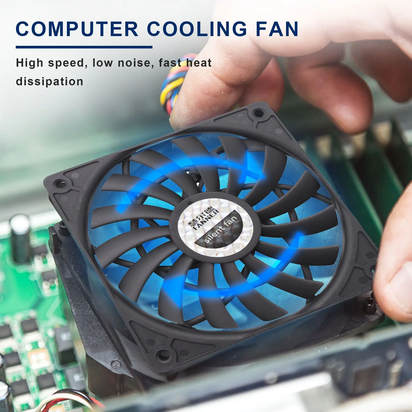 【~ New A20Z】Thin 12mm Thickness 120X120X12mm 12V Desktop Computer Host Quiet Fan with Speed 12CM Chassis Cooling Fan