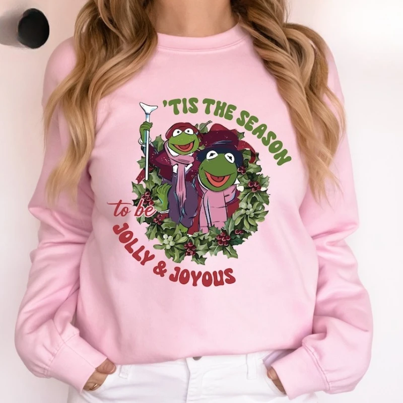 Tis The Season To Be Jolly Muppet Show عيد الميلاد كارول البلوز مضحك ريترو هدية الكريسماس الأسرة عيد الميلاد Roupas الأنثوية