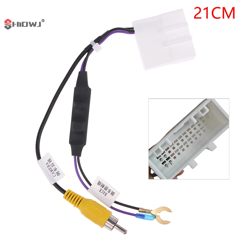 

1PC Digh Quality DIY Accessories 24Pin Auto Camera Video Output Car Reverse Camera Output Video Adapter Cable