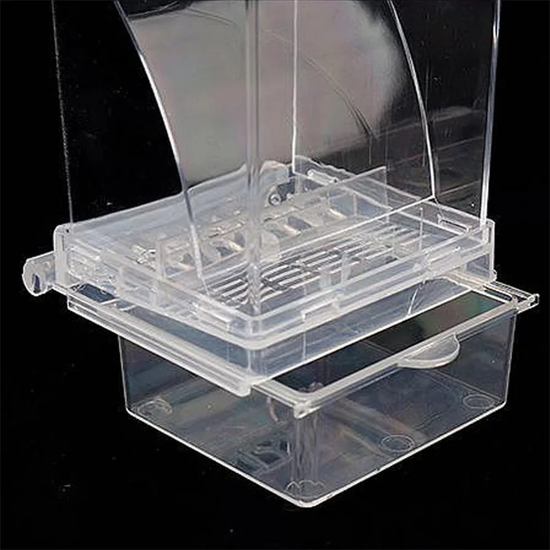 Picture 3: No Mess Bird Feeders Automatic Parrot Feeder Drinker Plastic Seed Food Container Cage Accessories For Small And Medium Parakeets