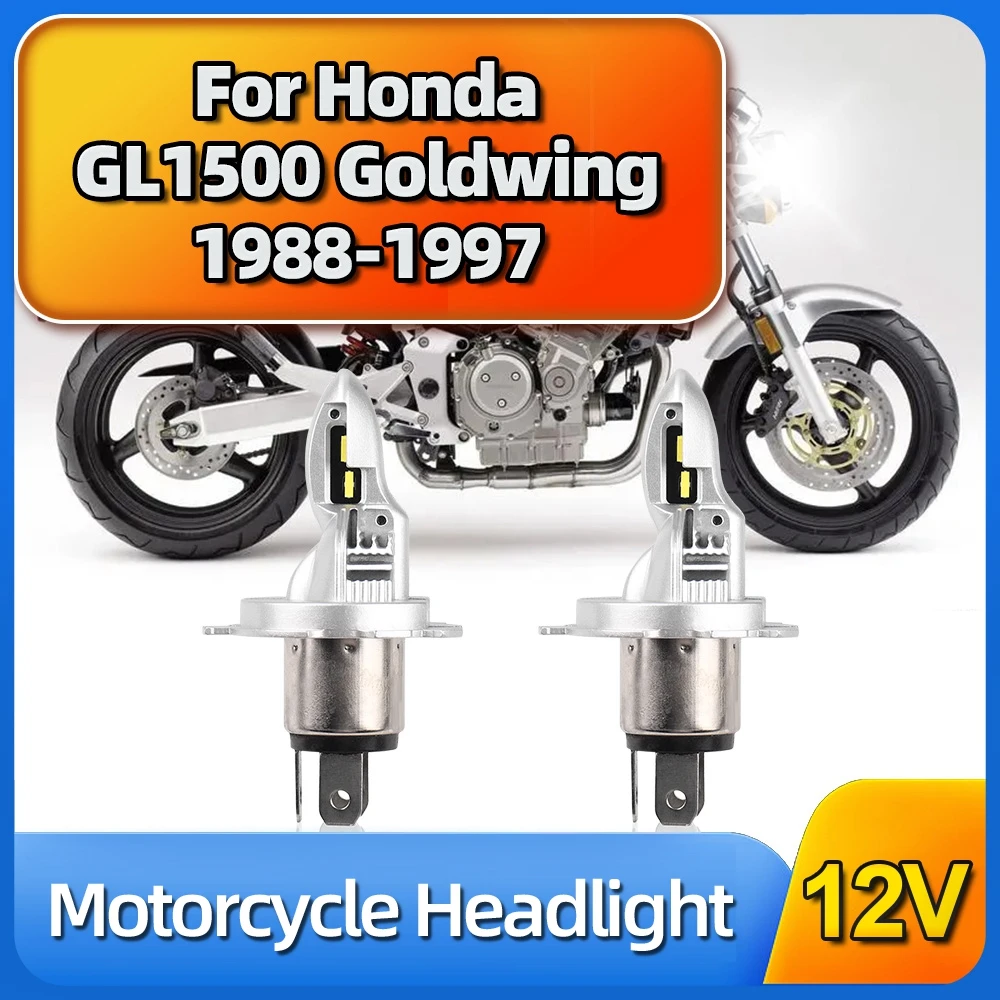 

Motorcycle Headlight H4 12V Moto Hi/Lo Led Bulbs 60000LM For Honda GL1500 Goldwing 1988-1990 1991 1992 1993 1994 1995 1996 1997