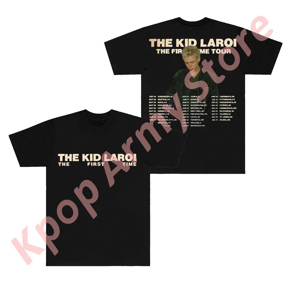 The Kid Laroi The First Time Tour Merch T-shirts Women Men Fashion Casual Crewneck Short Sleeve Tee