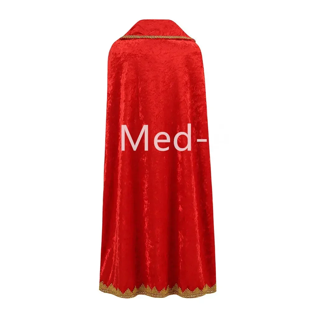 Cosplay König Umhang Kaiser Zepter Halloween Kostüm Roten Umhang Prinz Robe Krone Kinder Geburtstag Party Cosplay Requisiten