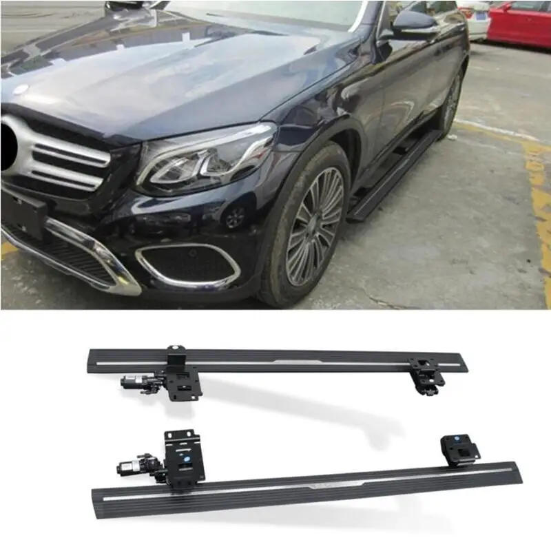 For Mercedes Benz GLC Coupe X253 200 260 300 Intelligent Electric Automatic Switch Door Control Running Board Side Step Nerf Bar