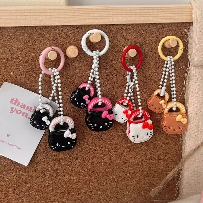 

Hello Kitty Keychain Cartoon Cute Multi Color KT Girl Bag Phone Case Pendant Couple Best Friend Gift Women Accessories Wholesale
