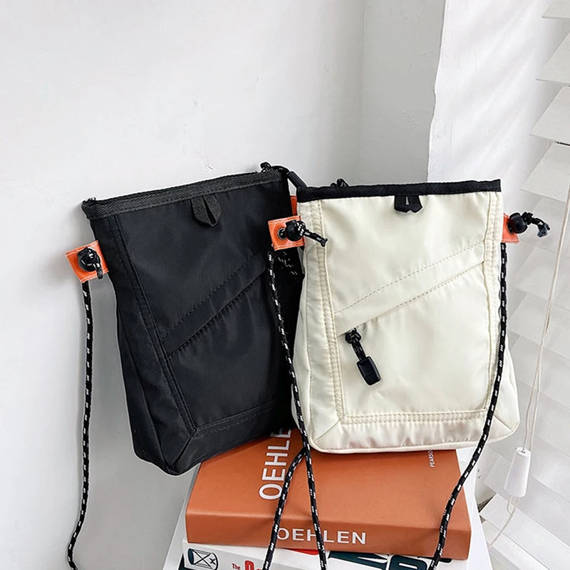 Bolso de mensajero cuadrado pequeño para hombres y mujeres, Mini bolso de viaje impermeable, bolso de hombro informal, bolso cruzado para teléfono móvil, moda